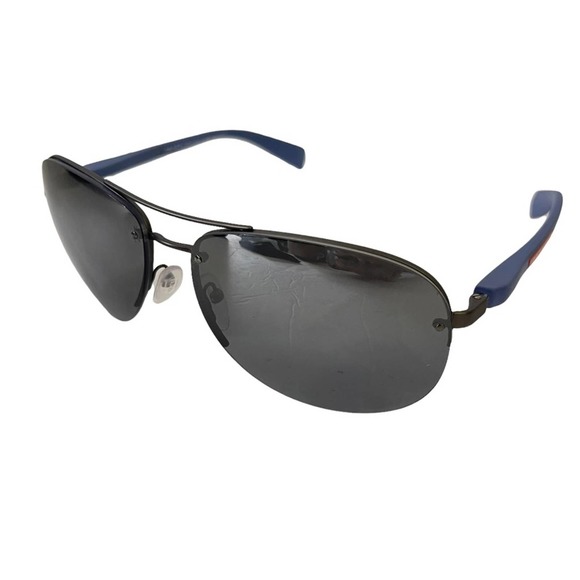 Prada Other - Prada Sport Linea Rossa PS56M Men’s Black Blue Polarized Aviator Sunglasses